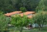 Vista de los bungalows